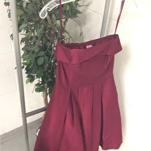 Maroon dress tea length size 0